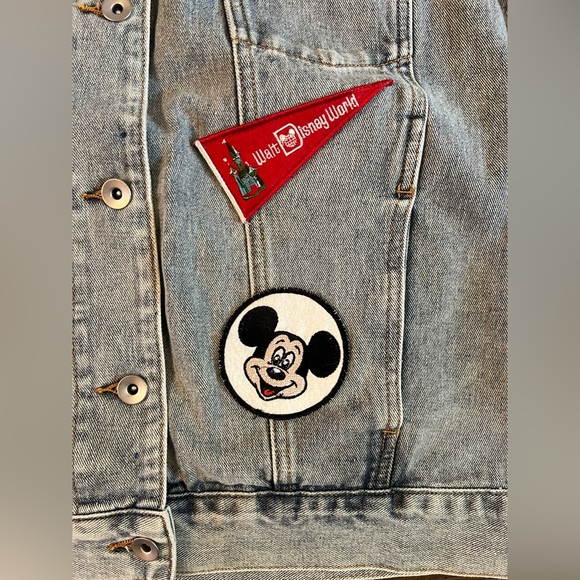 WALT DISNEY WORLD WDW VAULT COLLECTION 50 RETRO JEAN/DENIM VEST ADULT XL B24 - Picture 3 of 7